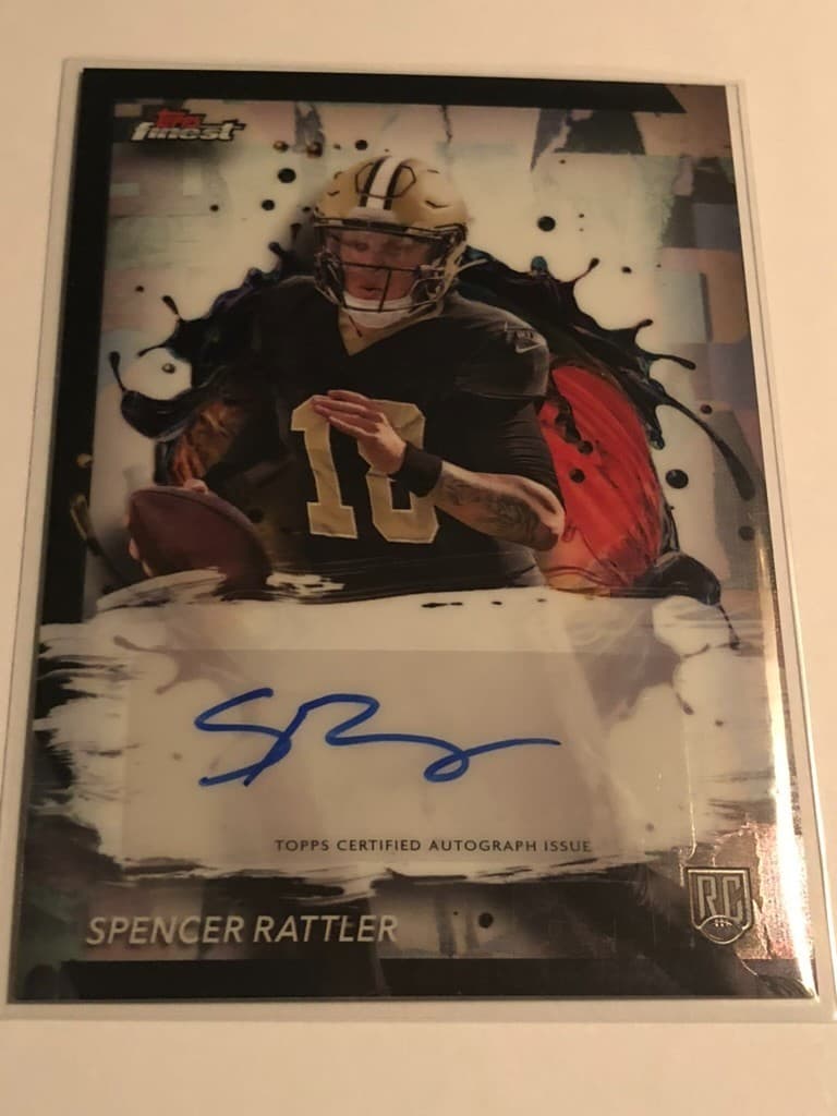 2024 Topps Finest #RFA-SR Spencer Rattler Auto RC