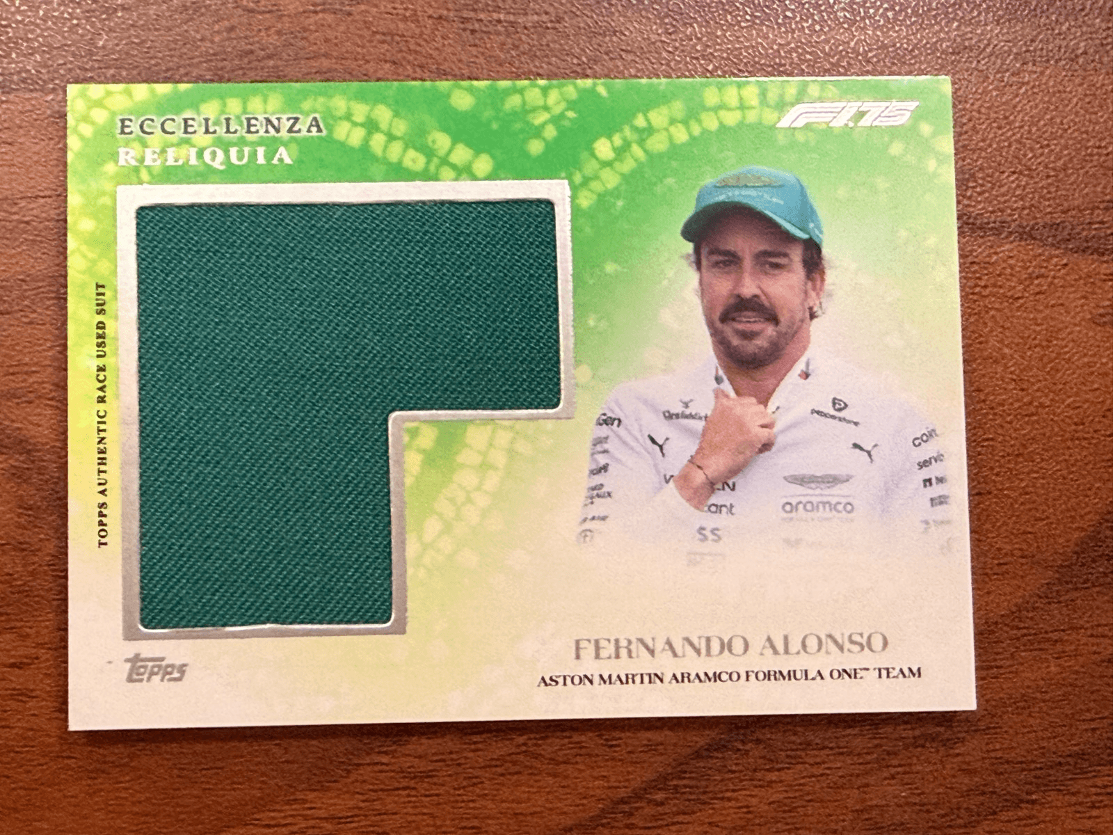 2025 Topps Eccellenza Fernando Alonso Relic