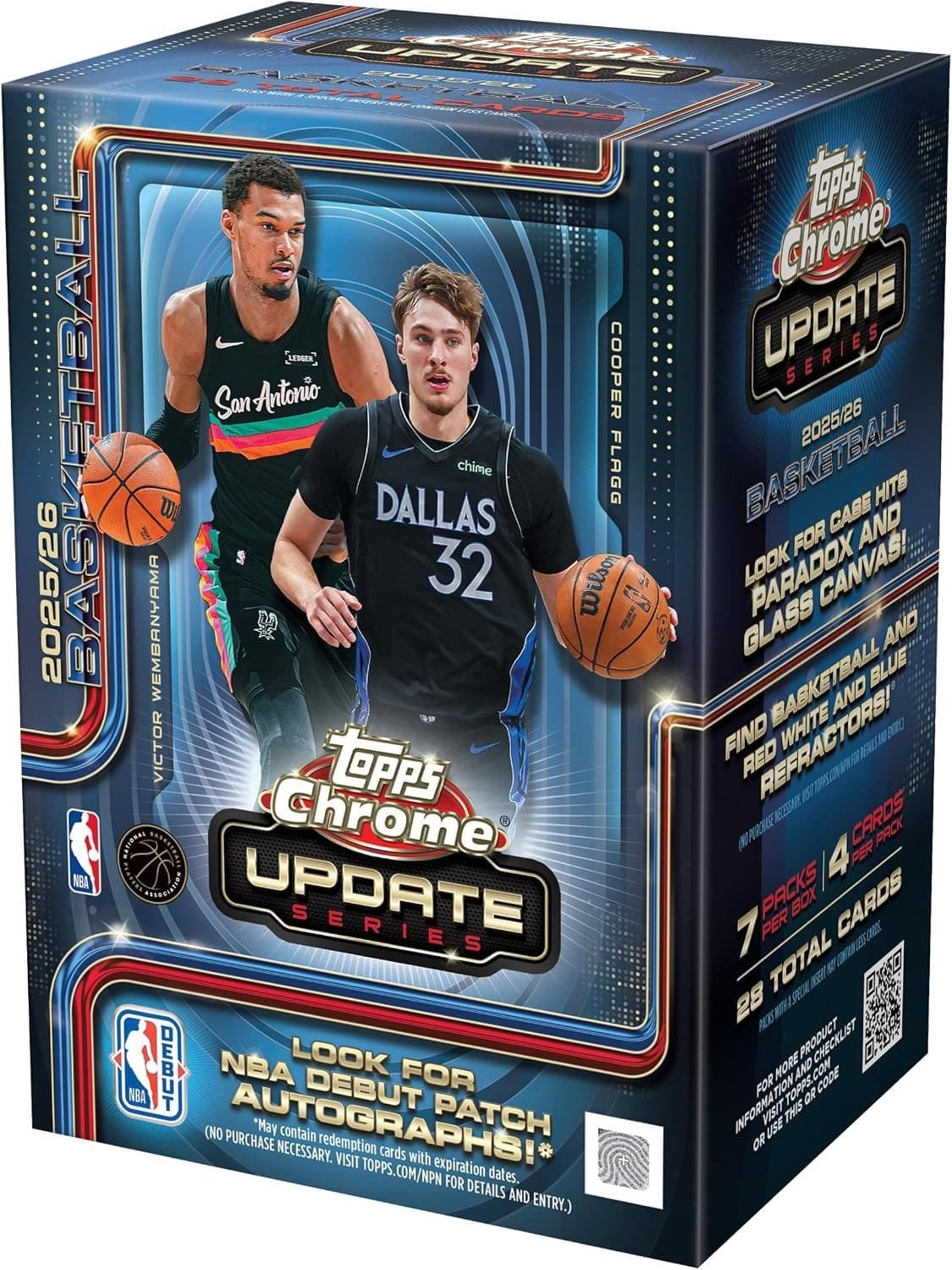 2025-26 Topps Chrome Update Basketball SEALED Value Blaster Box 