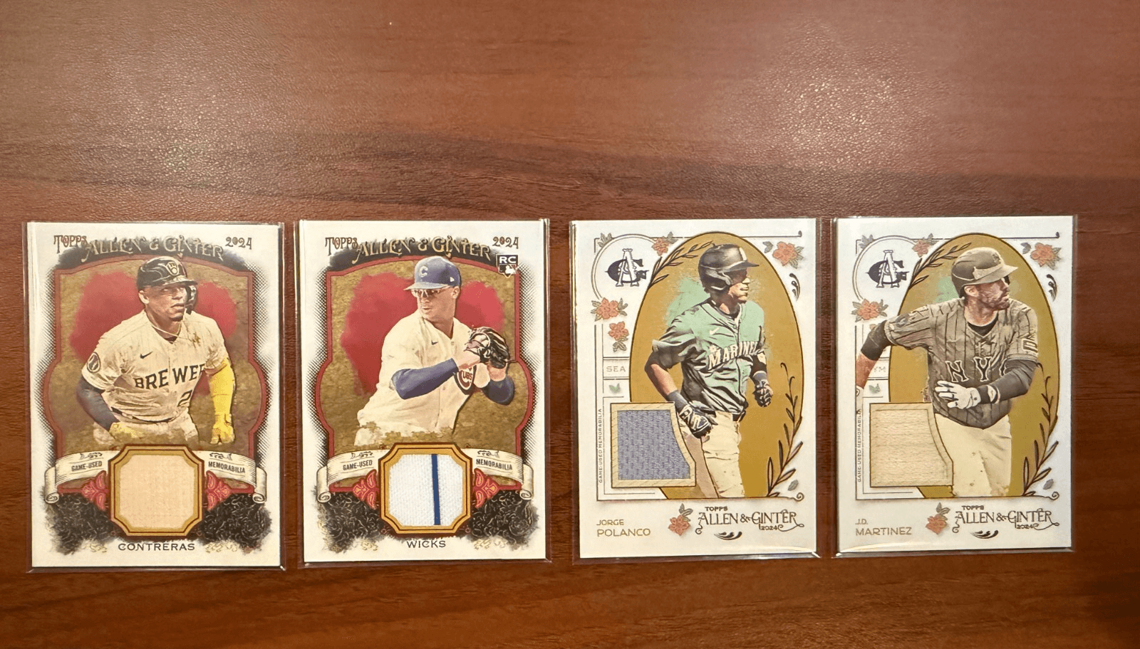 2024 Topps Allen & Ginter CONTRERAS Wicks Martinez Polanco Relic
