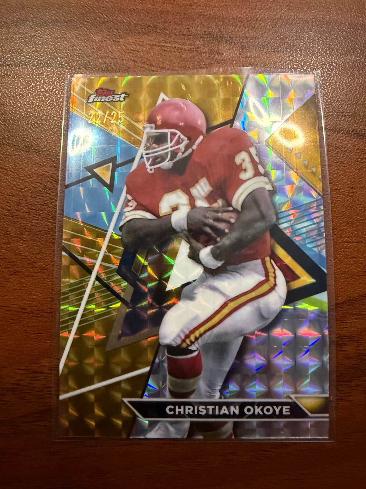 CHRISTIAN OKOYE 2023 Topps Composite Finest #201 Xfractor /25