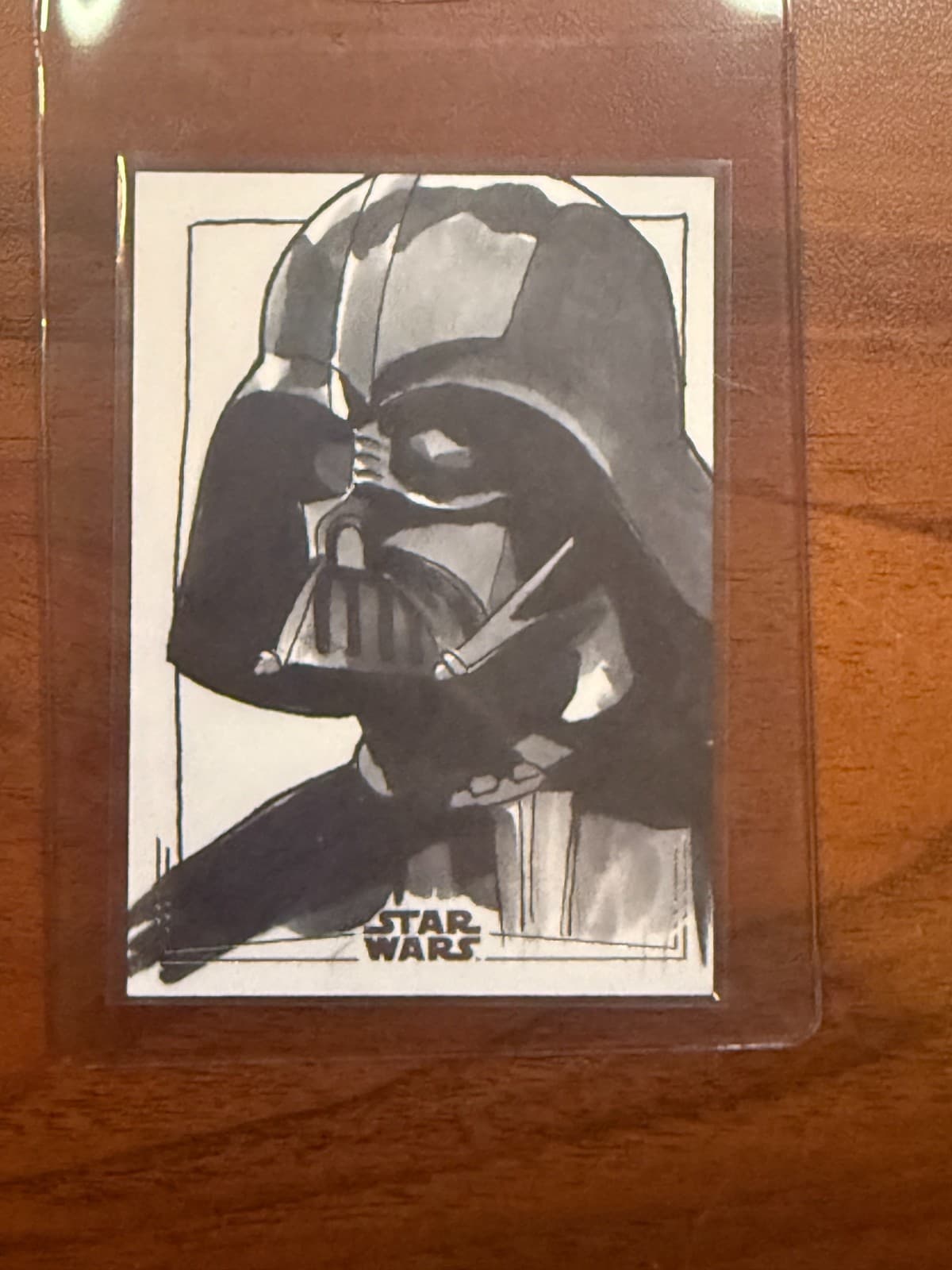 2025 Topps Stars Wars Galaxy Darth Vader Sketch Card Matthew Maldonado 1/1