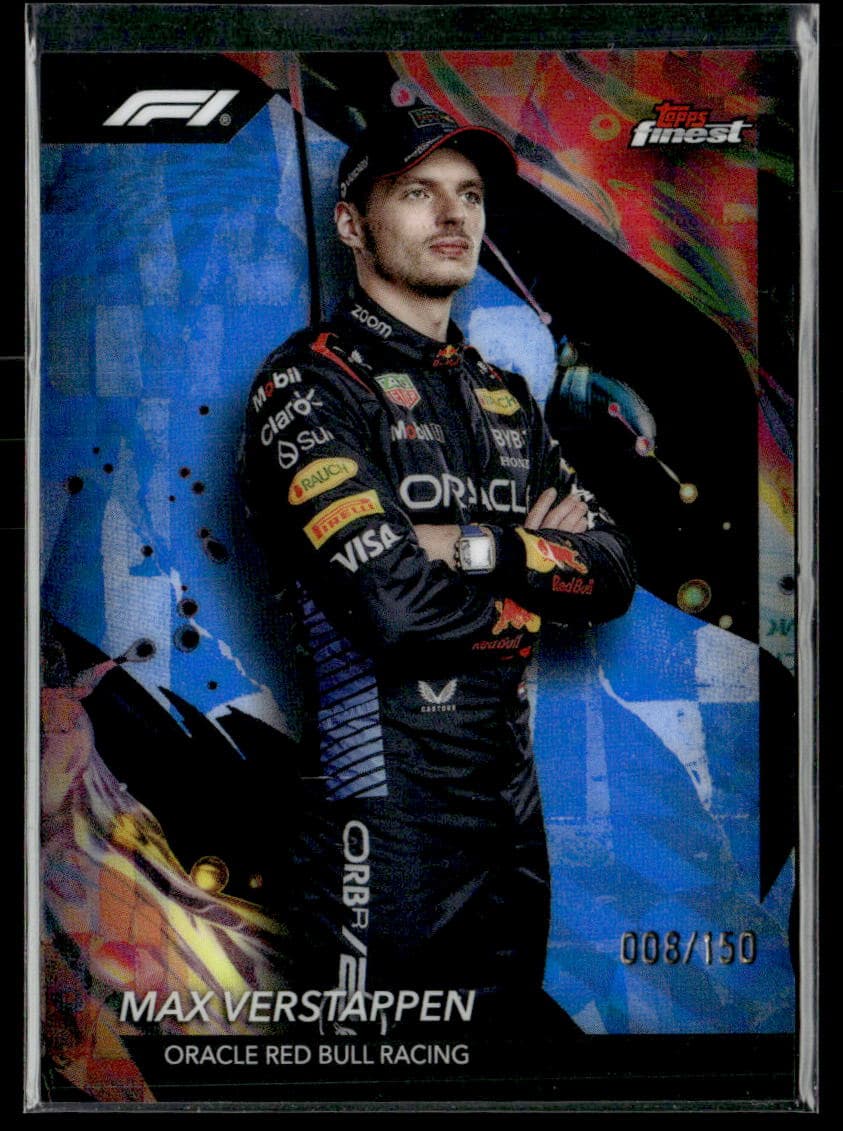 2024 Topps Finest F1 Max Verstappen Refractor #195 /150