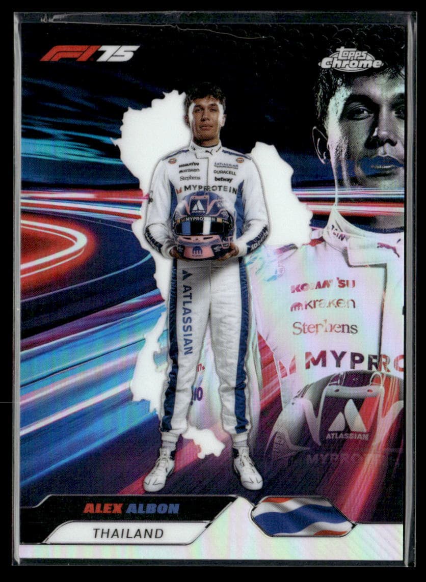 2025 Topps Chrome F1 Alex Albon Neon Nations #NN-9