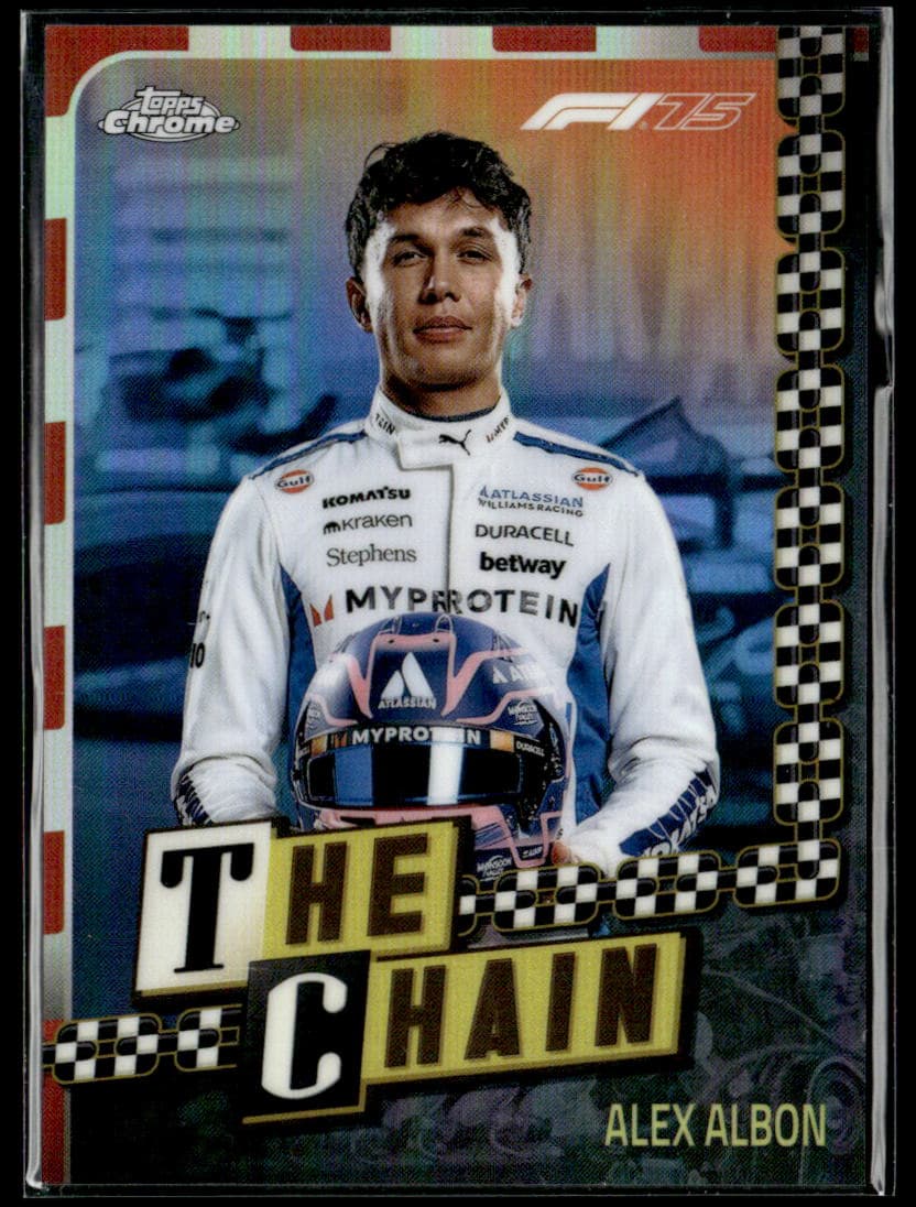 2025 Topps Chrome F1 Alex Albon The Chain #CH-9