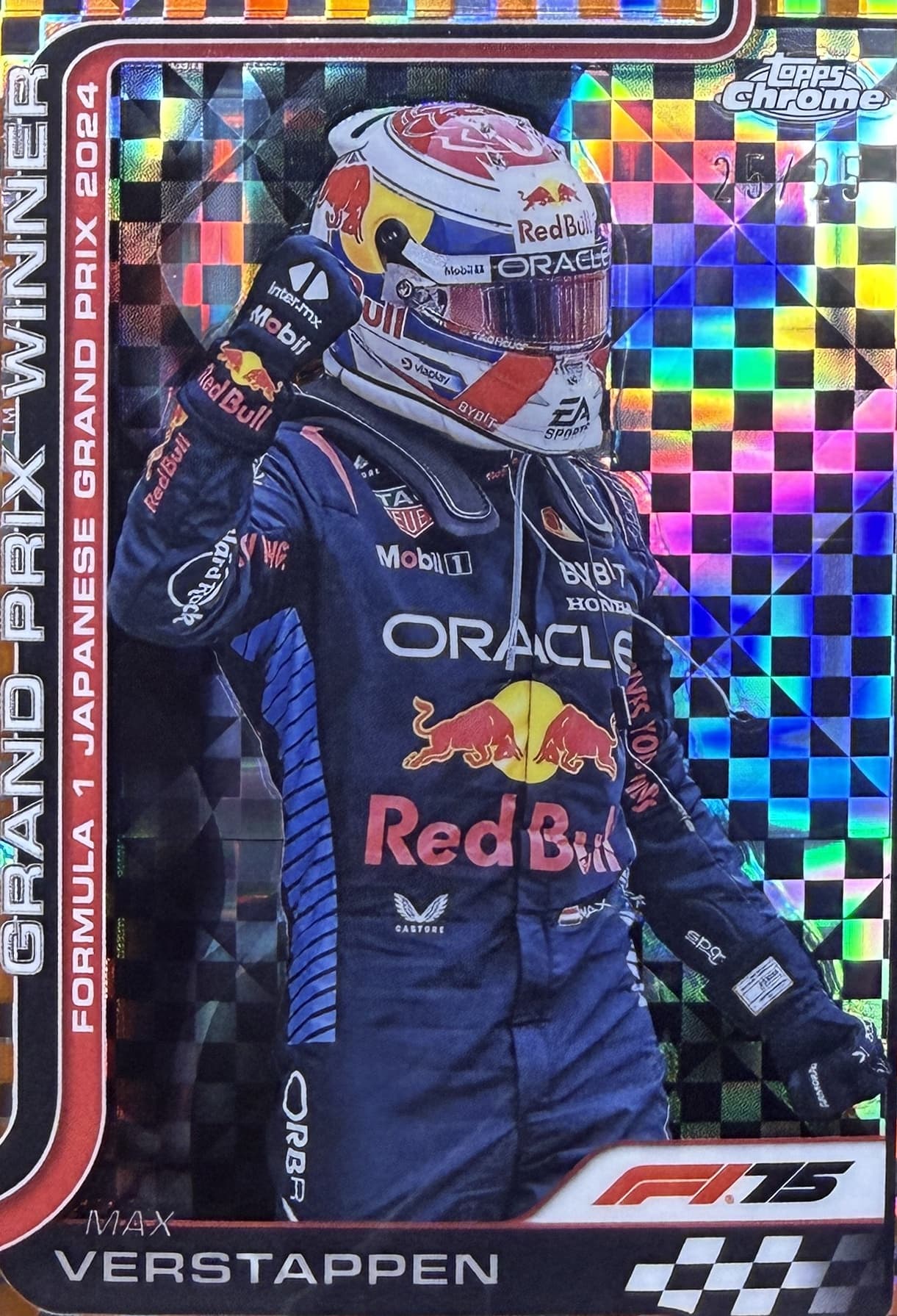 2025 Topps Chrome F1 Max Verstappen #96 /25