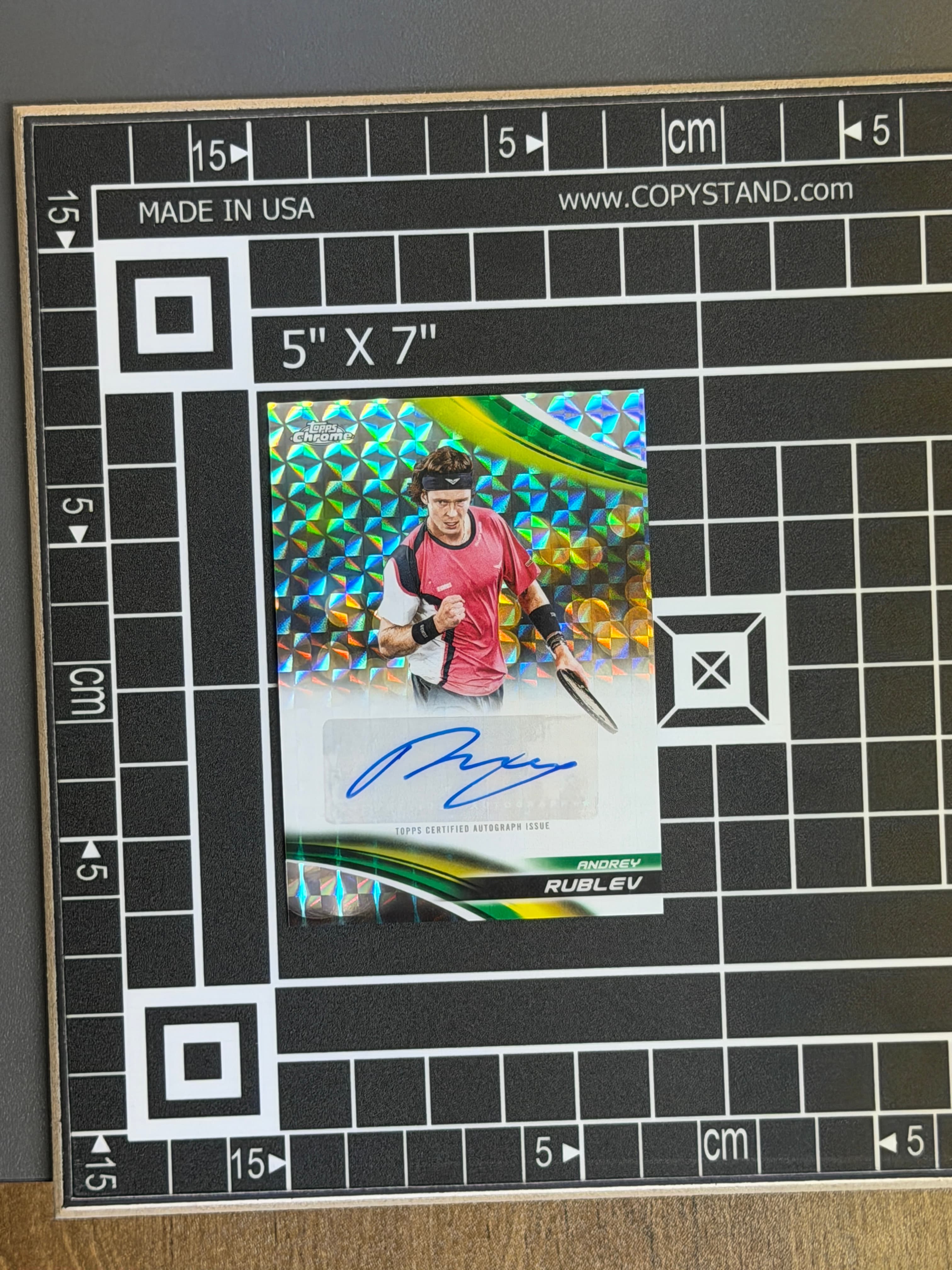 2025 Topps Chrome Andrey Rublev Auto #CA-ARV