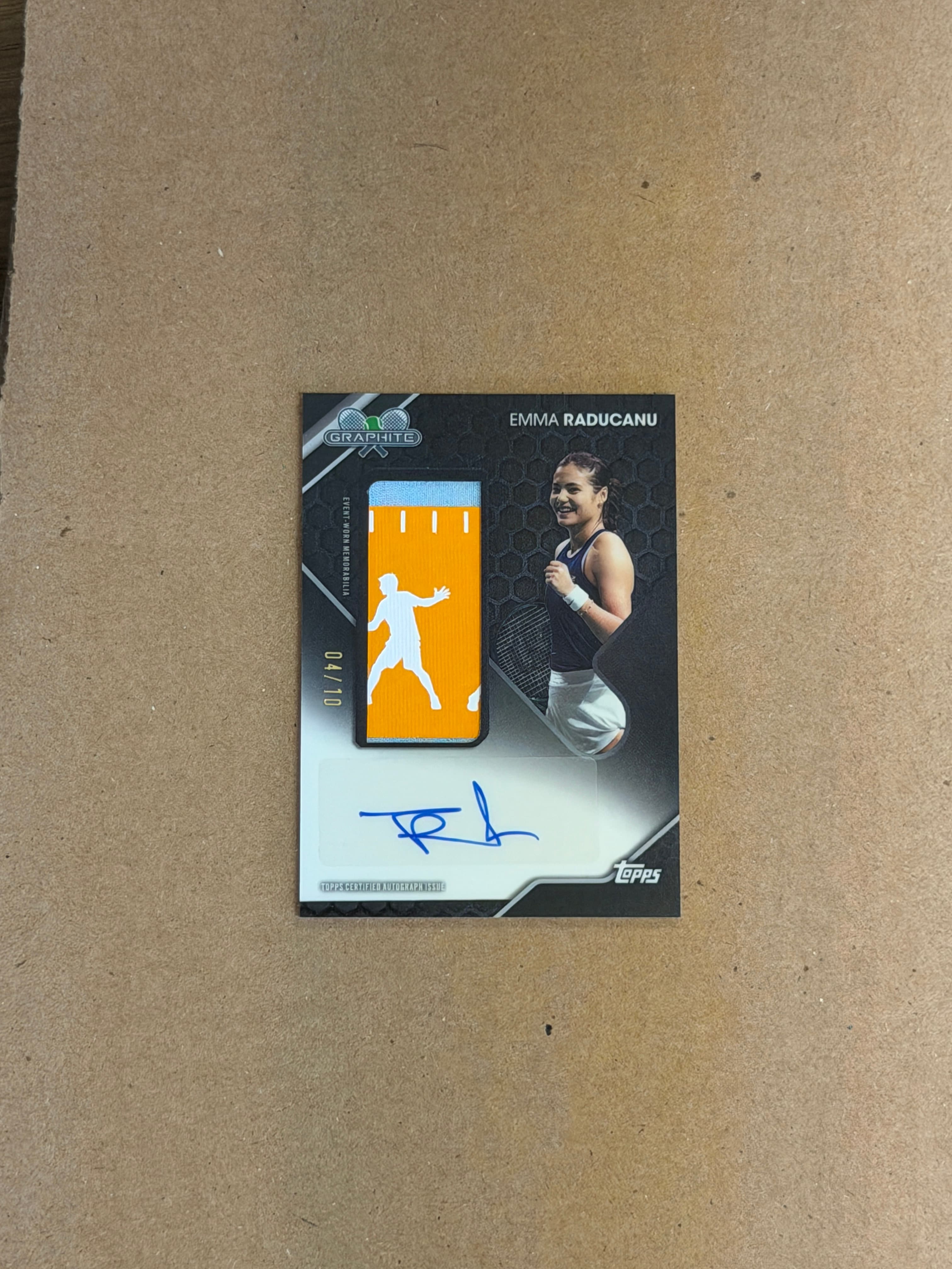2026 Topps Graphite Emma Raducanu Auto Relic /10