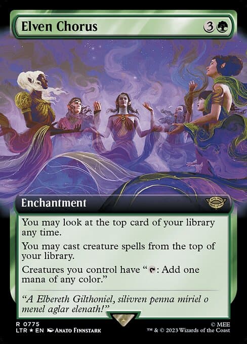 Elven Chorus (Extended Art) (Surge Foil)