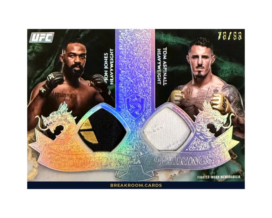 2025 Topps Royalty Jon Jones / Tom Aspinall Relic #PRP-JA /99