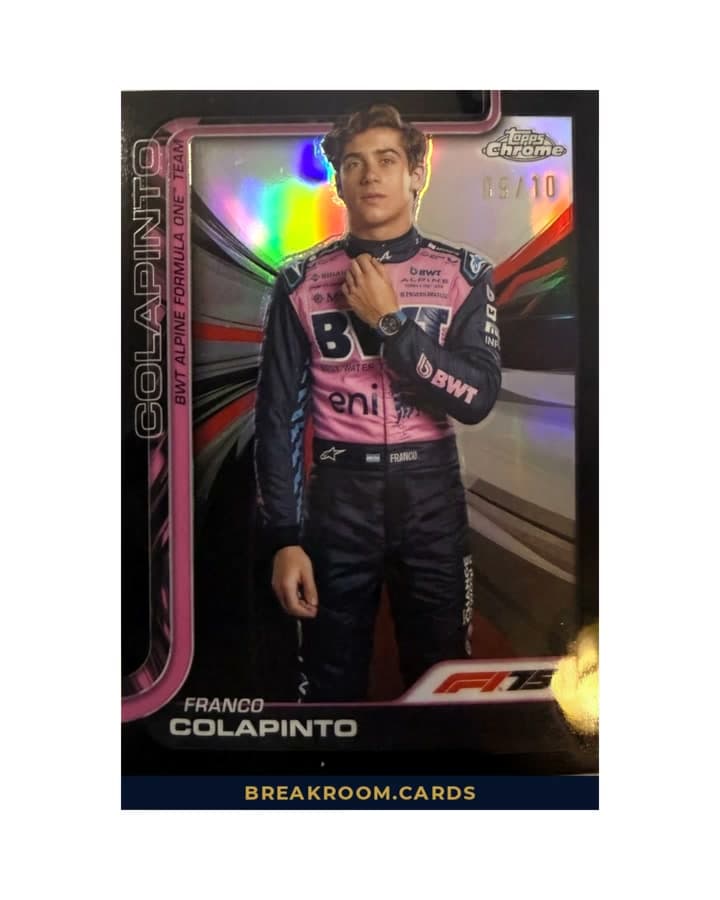 2025 Topps Chrome F1 Franco Colapinto /10