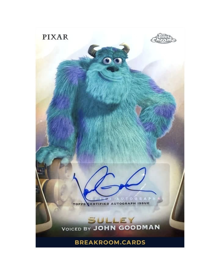 2025 Topps Chrome Pixar Gold Sulley Auto #AA-GO