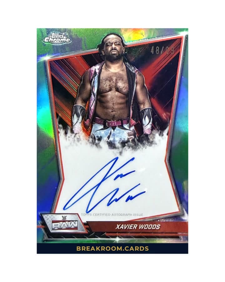 2026 Topps Chrome WWE Xavier Woods Auto #RBA-XAV /99