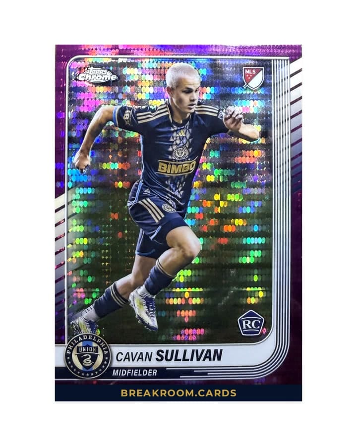 2025 Topps Chrome Soccer Cavan Sullivan Purple RC #6