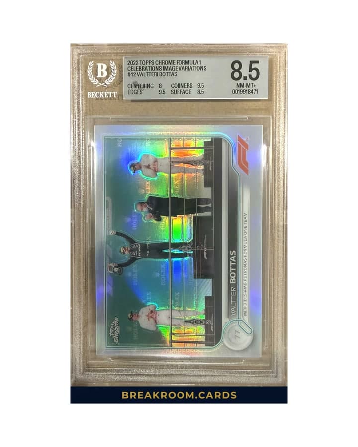 2022 Topps Chrome F1 Valtteri Bottas Image Variations #42 BGS 8.5